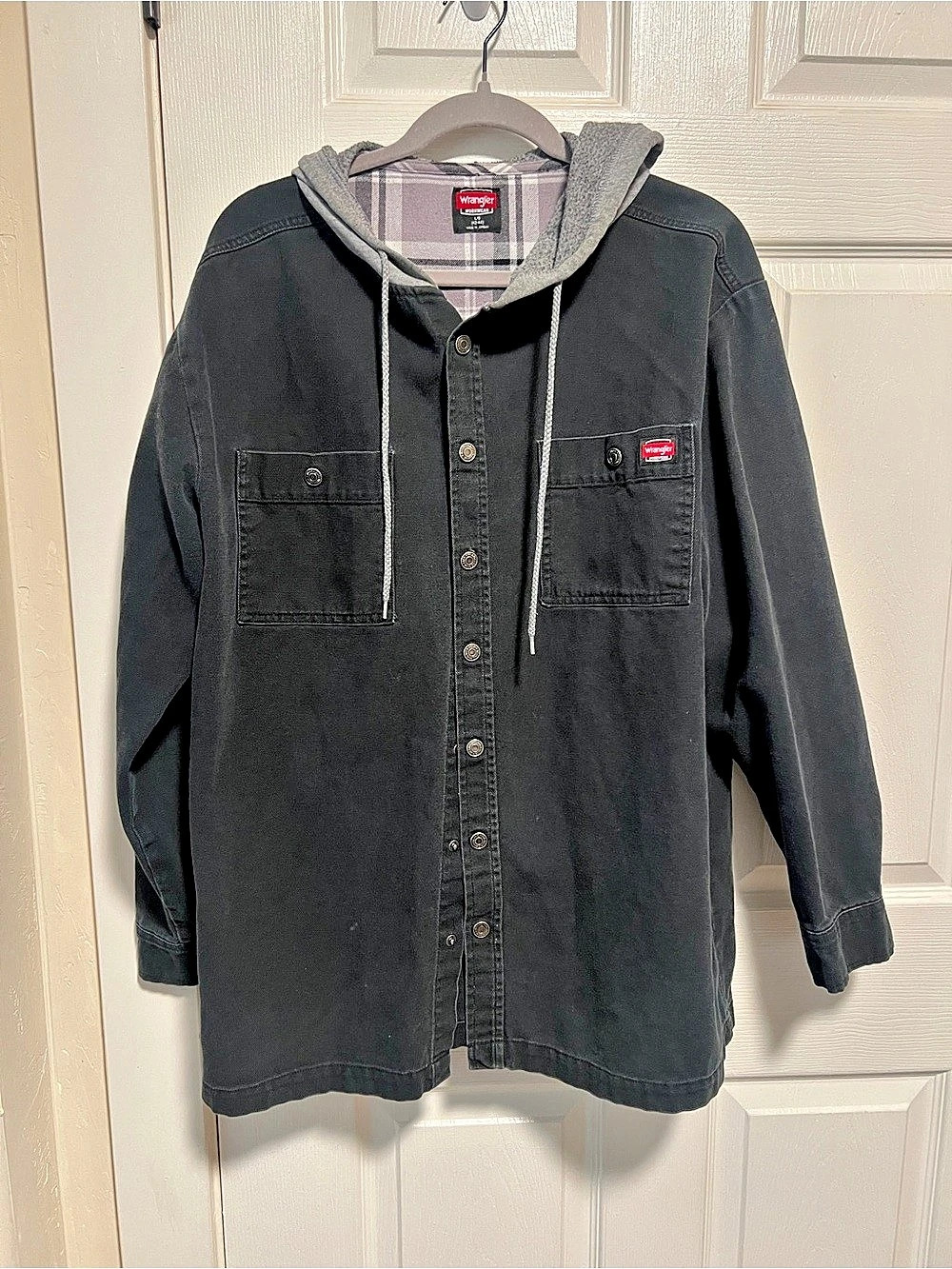 Wrangler Workwear Hooded Shirt Jacket